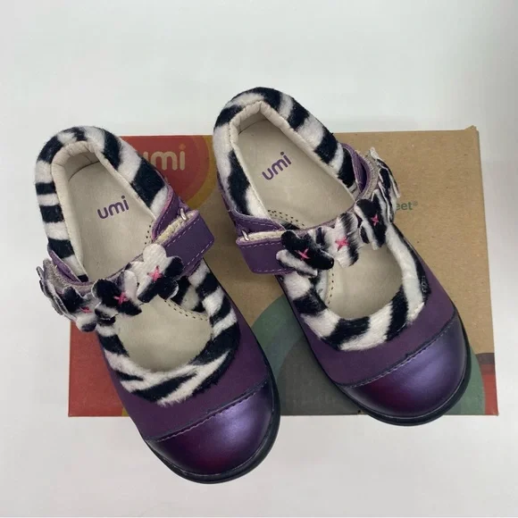 umi Marnie Mary Jane (Toddler),Purple leather size 24 EU or 8M NEW - Picture 3 of 3